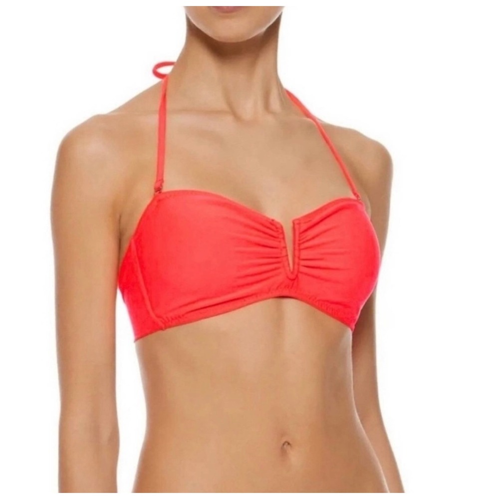 Eberjey New! $96 Cactus Crush Amala Bikini Top in Coral M